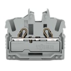 WAGO ELETTRONICA - Morsetto miniaturizzato passante per 2 conduttori.con slot operativi.2,5 mm².grigio