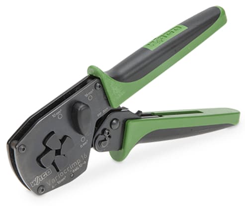 WAGO ELETTRONICA - Pinza di crimpatura Variocrimp 16.per boccole isolate e non isolate.Campo crimpatura: 6, 10 e 16 mm²