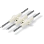 WAGO ELETTRONICA - Collegamento scheda-scheda.Passo pin 4 mm.3 poli.bianco
