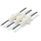 WAGO ELETTRONICA - Collegamento scheda-scheda.Passo pin 4 mm.3 poli.bianco