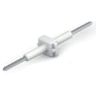 WAGO ELETTRONICA - Collegamento scheda-scheda.Passo pin 6 mm.1 polo.bianco 2061-901