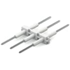 WAGO ELETTRONICA - Collegamento scheda-scheda.Passo pin 6 mm.3 poli.bianco