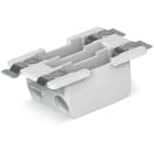 WAGO ELETTRONICA - Morsetto per circuito stampato SMD passante-scheda.0,75 mm².Passo pin 6,5 mm.bianco