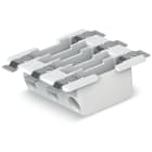 WAGO ELETTRONICA - Morsetto per circuito stampato SMD passante-scheda.0,75 mm².Passo pin 6,5 mm.bianco