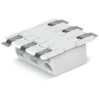 WAGO ELETTRONICA - Morsetto per circuito stampato SMD passante-scheda.0,75 mm².Passo pin 6,5 mm.bianco