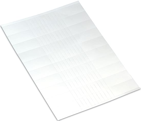 WAGO ELETTRONICA - Segnali di cartone.per stampante laser.9,5 x 25 mm.bianco
