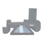 WAGO ELETTRONICA - Blocca morsetti di plastica.per marcature WSB.per guida in alluminio 210-154.grigio