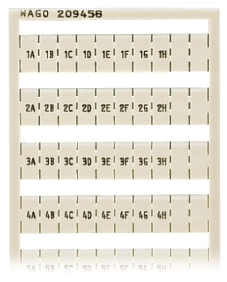 WAGO ELETTRONICA - Scheda di marcatura WSB.come scheda.MARCATO.bianco