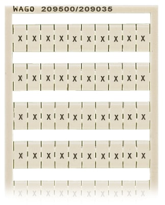 WAGO ELETTRONICA - Scheda di marcatura WSB.come scheda.MARCATO.bianco
