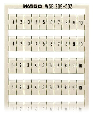 WAGO ELETTRONICA - Scheda di marcatura WSB.come scheda.MARCATO.bianco