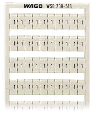 WAGO ELETTRONICA - Scheda di marcatura WSB.come scheda.MARCATO.bianco