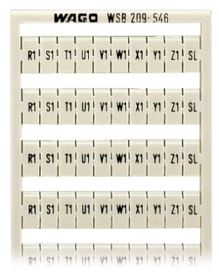 WAGO ELETTRONICA - Scheda di marcatura WSB.come scheda.MARCATO.bianco