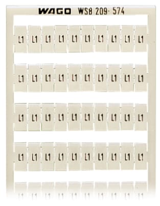 WAGO ELETTRONICA - Scheda di marcatura WSB.come scheda.MARCATO.bianco