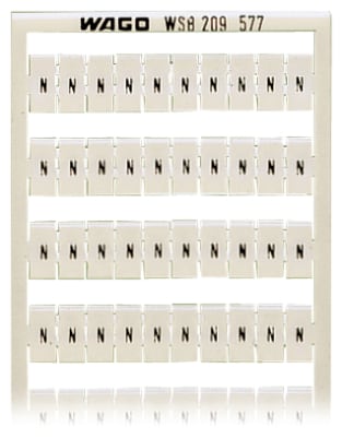 WAGO ELETTRONICA - Scheda di marcatura WSB.come scheda.MARCATO.bianco