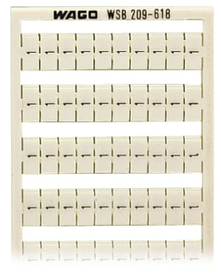 WAGO ELETTRONICA - Scheda di marcatura WSB.come scheda.MARCATO.bianco 209-618