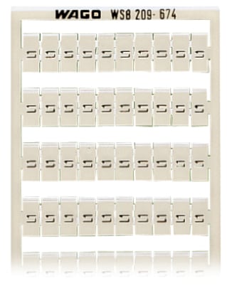 WAGO ELETTRONICA - Scheda di marcatura WSB.come scheda.MARCATO.bianco