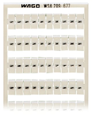 WAGO ELETTRONICA - Scheda di marcatura WSB.come scheda.MARCATO.bianco 209-677