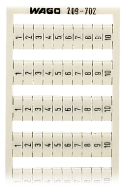 WAGO ELETTRONICA - Scheda di marcatura WSB.come scheda.MARCATO.bianco