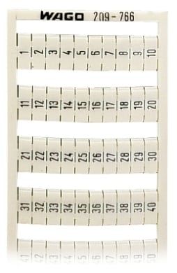 WAGO ELETTRONICA - Scheda di marcatura WSB.come scheda.MARCATO.bianco