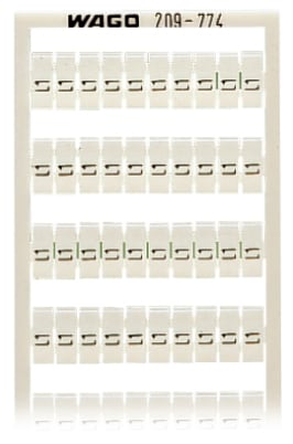 WAGO ELETTRONICA - Scheda di marcatura WSB.come scheda.MARCATO.bianco 209-774