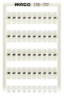 WAGO ELETTRONICA - Scheda di marcatura WSB.come scheda.MARCATO.bianco
