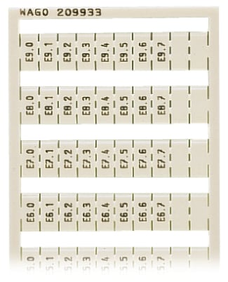 WAGO ELETTRONICA - Scheda di marcatura WSB.come scheda.MARCATO.bianco