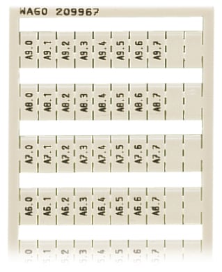 WAGO ELETTRONICA - Scheda di marcatura WSB.come scheda.MARCATO.bianco