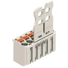 WAGO ELETTRONICA - Spina femmina per 1 conduttore.pulsante.Push-in CAGE CLAMP®.grigio chiaro