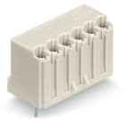 WAGO ELETTRONICA - Connettore femmina THT.dritto.Passo pin 3,5 mm.grigio chiaro 2091-1306