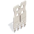 WAGO ELETTRONICA - Piastra di fermo.per connettori maschio e femmina.monopezzo.grigio chiaro 2091-1602