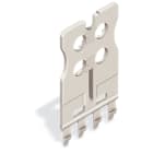 WAGO ELETTRONICA - Piastra di fermo.per connettori maschio e femmina.monopezzo.grigio chiaro