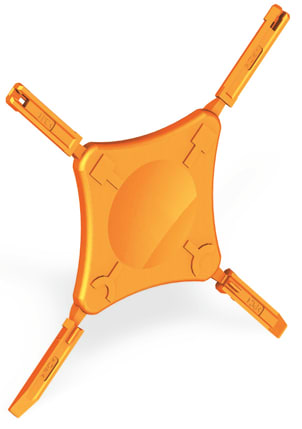 WAGO ELETTRONICA - Porta elementi di codifica.adatto per passo di 3,5 mm.arancione 2091-1610