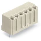 WAGO ELETTRONICA - Connettore femmina THT.dritto.Passo pin 5 mm.grigio chiaro