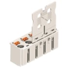 WAGO ELETTRONICA - Spina femmina per 1 conduttore.pulsante.Push-in CAGE CLAMP®.grigio chiaro