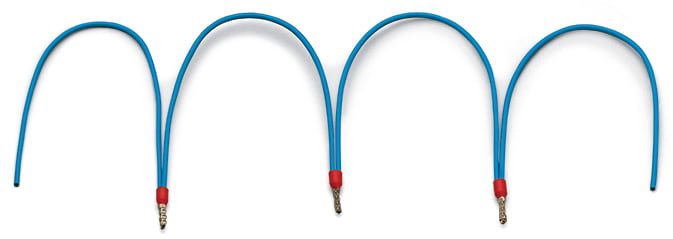 WAGO ELETTRONICA - Catena di ponticelli a filo.isolato.blu