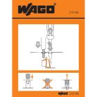 WAGO ELETTRONICA - Etichette adesive con istruzioni operative.per morsetti per montaggio su guida con cablaggio frontale.Serie da 279 a 285