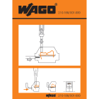 WAGO ELETTRONICA - Etichette adesive con istruzioni operative.per morsettiere a cablaggio laterale.Serie da 260 a 262