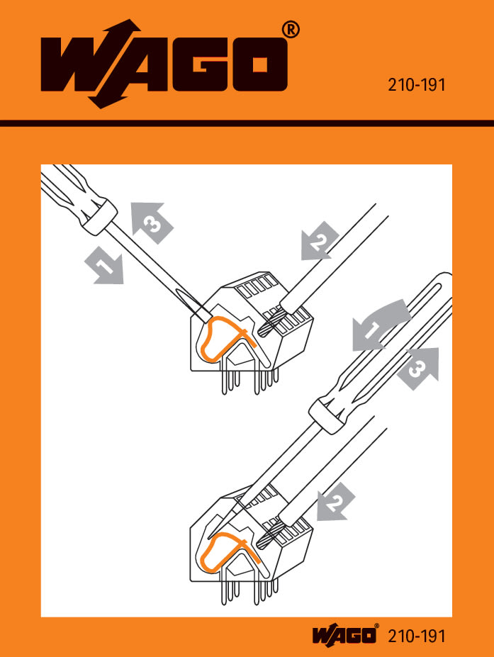 WAGO ELETTRONICA - Etichette adesive con istruzioni operative.per morsetti PCB.Serie 236