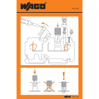 WAGO ELETTRONICA - Etichette adesive con istruzioni operative.per morsetti sezionatori.Serie 280