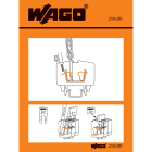 WAGO ELETTRONICA - Etichette adesive con istruzioni operative.per mini morsetti per montaggio su guida con cablaggio frontale.Serie 264
