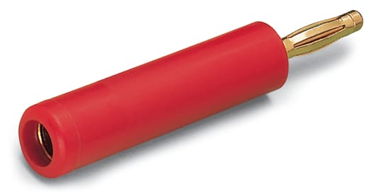 WAGO ELETTRONICA - Spina di prova di riduzione.da presa di 4 mm a spina di 2 mm.rosso