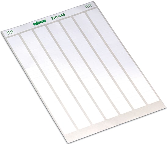 WAGO ELETTRONICA - Etichette.per stampante laser.adesivo permanente.bianco 210-345