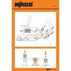 WAGO ELETTRONICA - Etichette adesive con istruzioni operative.per morsetti sezionatori TOPJOB®.Serie 777, da 780 a 784