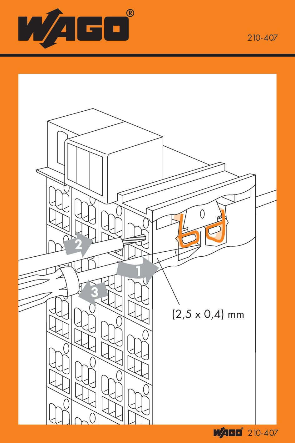 WAGO ELETTRONICA - Etichette adesive con istruzioni operative