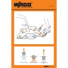 WAGO ELETTRONICA - Etichette adesive con istruzioni operative.per morsetti sezionatori TOPJOB®.Serie 776