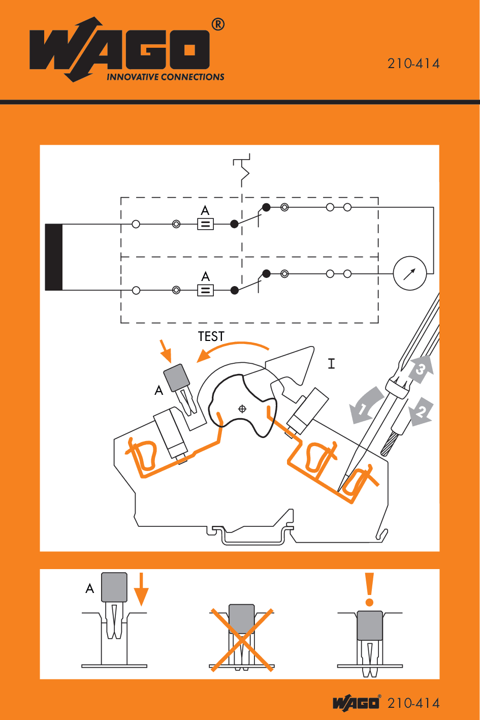 WAGO ELETTRONICA - Etichette adesive con istruzioni operative