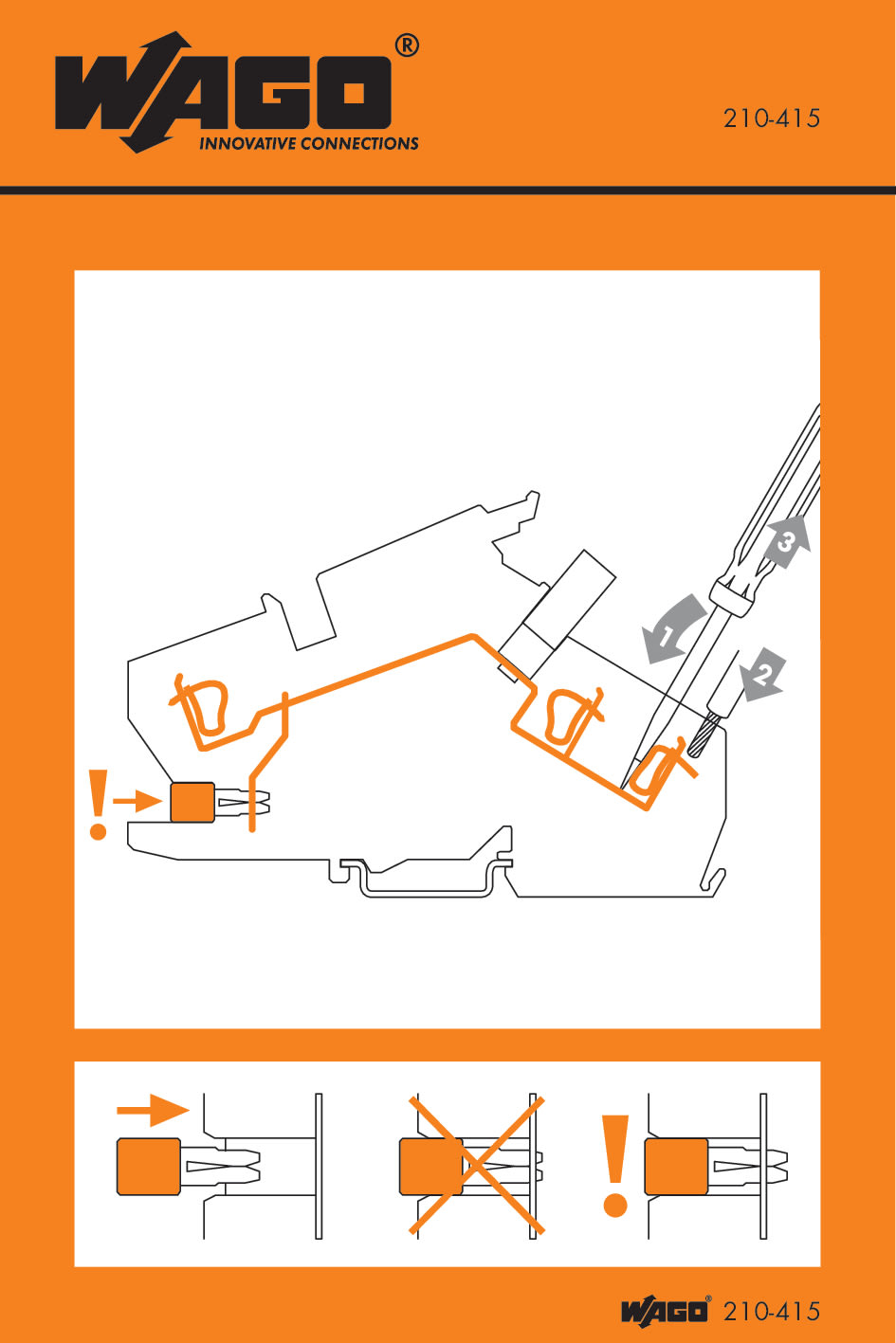 WAGO ELETTRONICA - Etichette adesive con istruzioni operative
