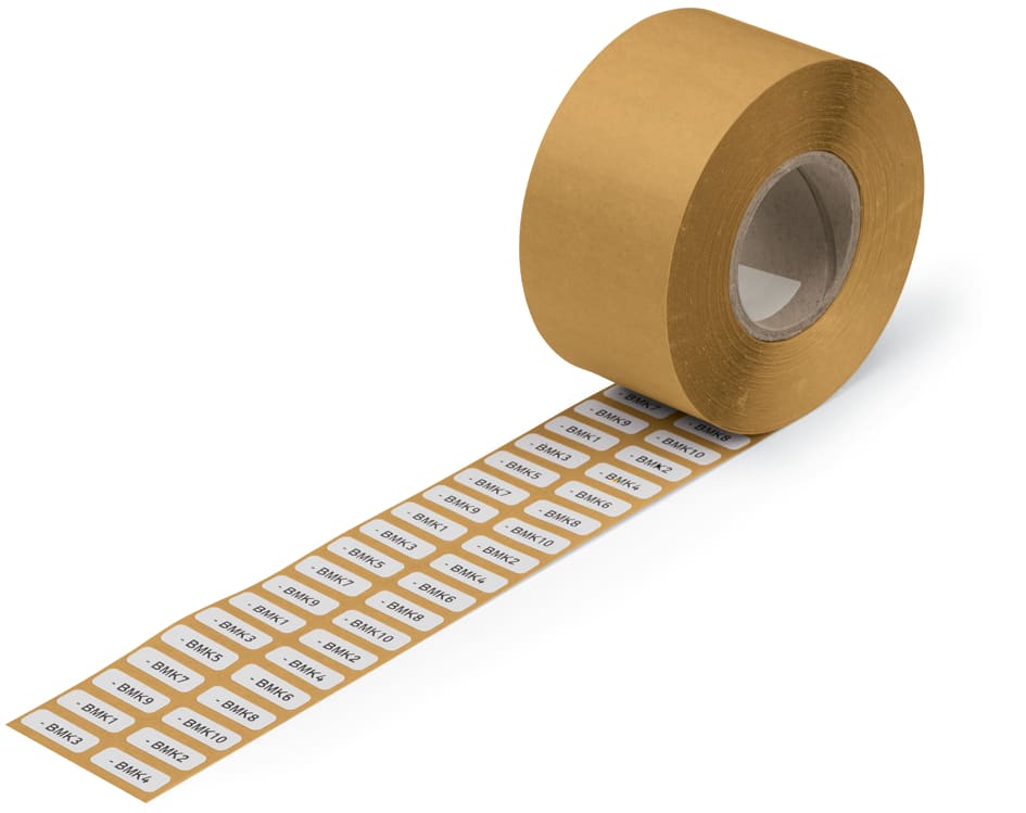 WAGO ELETTRONICA - Etichette di tessuto.per Smart Printer.adesivo permanente.bianco 210-811