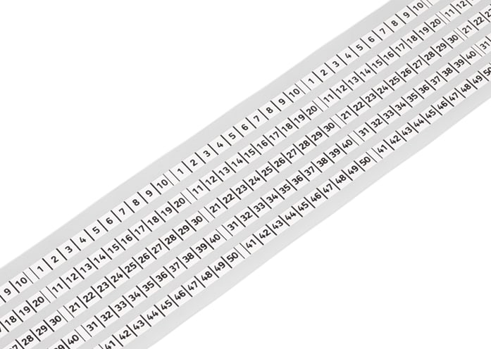 WAGO ELETTRONICA - Strisce di marcatura.su nastro.larghezza 5 mm.bianco 210-834