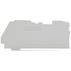 WAGO ELETTRONICA - Piastra terminale e intermedia.spessore 1 mm.grigio